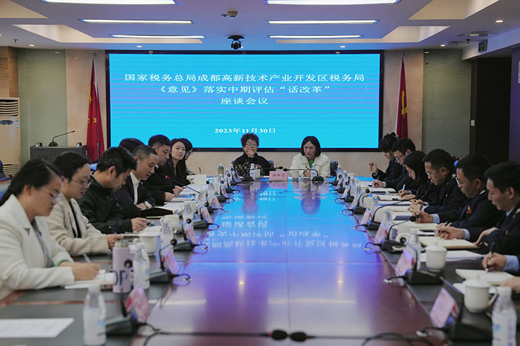 座谈会现场 高新区税务局供图